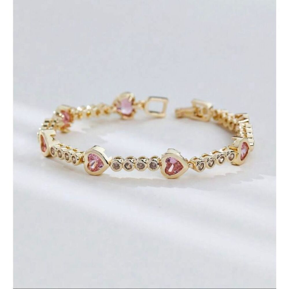 Pink Heart Bracelet